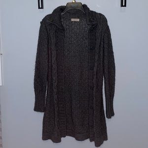Grey Wool Blend Cardigan Size Small
